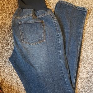 Straight leg maternity jeans